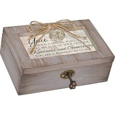 Kotedžas dārza svētība mums visiem Pelēks Medallion Petite Music Box atskaņo draugu Jēzū