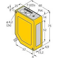 3063000-Q60BB6AF2000, Opto Sensor Reflexionslichttaster