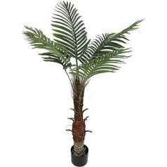 Mothinesto Leuchtende Tropische Palme, Hohe Helligkeit, IP65, Wasserdicht, LED-beleuchtete Palme, Realistisch, 120 cm, für Sommerparty (EU-Stecker 220 V)