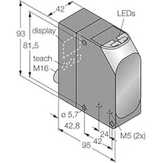 3073439 — LT7PIDQ, Opto Sensor Reflexionslichttaster Laser-Laufzeitmesser