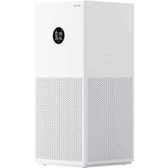 Xiaomi Smart Air Purifier 4 Lite gaisa attīrītājs (noņem 99,97% dzīvnieku matu, ziedputekšņus, putekļus, vīrusus un aerosolus: PCADR 360m³/h, FCADR 120m³/h, optimāli 43m², skārienekrāns, lietotne un balss vadība)