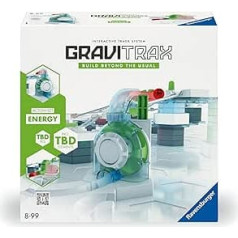 Ravensburger 27482 Action Set Energy 27482-GraviTrax sākuma komplekts jūsu marmora skrējienam un celtniecības rotaļlietām no 8 gadu vecuma. GraviTrax piederumus var izmantot atsevišķi.