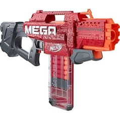 Hasbro Nerf Mega Motostryke motorizēts 10 šautriņu spridzinātājs — satur 10 Nerf mega šautriņas un 10 šautriņu klipu žurnālu — bērniem, pusaudžiem un pieaugušajiem