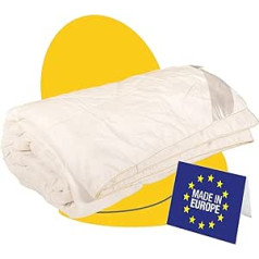 SLEEP COMFY Premium Alerģijas slimniekiem Kokvilnas sega 140 x 200 cm 100% Non-Toxic Certified Vasaras sega, Sega, Guļsega, Plāna sega bērniem, Antialerģiska gultas sega Bērnu sega