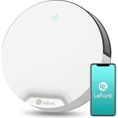 LEFANT N1 robotu putekļu sūcējs, robotu putekļsūcējs ar 4500 Pa spēcīgu sūkšanu, WiFi robotu putekļsūcējs, kas saderīgs ar Alexa un lietotņu vadību, pašatlādējošs un kluss robotu putekļsūcējs mājdzīvnieku matiem