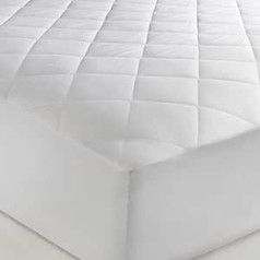 The Bettersleep Company zīmols - Superking izmēra Ēģiptes kokvilnas matrača aizsargs - Luksusa viesnīcas kvalitātes Percale audums īpaši dziļi 30 cm svārki Mašīnas mazgājamā pretalerģiska viegla kopšanas apdare, ko piedāvā The Bettersle