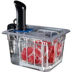 LIPAVI Sous Vide sistēma - Vāks, konteiners un rāmis - Polikarbonāta rāmis - Multi-Fit vāks - 12L ūdens vanna - der lielākajai daļai modeļu Diametrs 70 mm