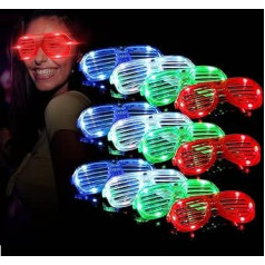 M.best Unisex Fashion Kunststoff Glow Light LED-Leuchte bis Shades Sonnenbrille