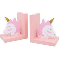 Cute Pink Unicorn Bookend Organizer Bookends Bookend Bookend Book Folder Home Office Library Decoration Birthday Graduation Gift