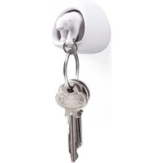 Qualy Polar Bear Keyring Key Holder White