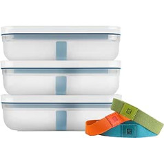 ZWILLING Fresh & Save Vacuum Lunch Box Set, Large, 3 Pieces, Plastic, La Mer