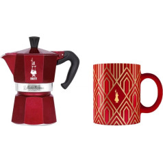 Bialetti - deco glamor - moka express 3tz red + cup