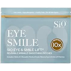 SIO Beauty Eye and Smile Lift pretgrumbu spilventiņi, 4 nedēļu piegāde, nakts maskas spilventiņi tumšiem lokiem, silikona ādas kopšana grumbu un grumbu novēršanai, acu un smaida pacelšana (4 spilventiņi)