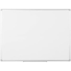 Bi-Office Earth - Umweltfreundliches Whiteboard, mit Aluminiumrahmen und Stifteablage, Magnettafel, Emaillierte Premiumoberfläche, 120 x 90 cm