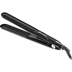 AGV Professional Hair Straightener with Narrow Titanium Glass Plates and Rounded Edges Black