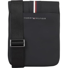 Tommy Hilfiger vīriešu Crossbody soma Corporate Mini Crossover Medium Black One Size, melna