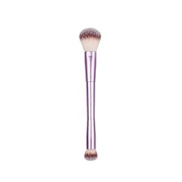 Glov Make Up Brush Face Brush Divu galu aplauzuma acu otiņa Kosmētiskā otiņa acu ēnām un pūdera otiņa vaigu sārtumam Bronzer Sintētiskie sari Glov (Let it Glow or Stay Matte 2 vienā)