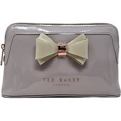 Ted Baker logotipa kosmētikas somiņas, kosmētikas somas, tualetes piederumu somas 'Aimee' S izmērs (gaiši pelēks)