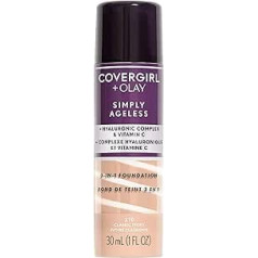 Covergirl Simply Ageless 3-in-1 šķidrais tonālais krēms — klasisks Ivory 210