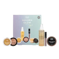 MUA Набор MUA Golden Glow из 5 шт. (хайлайтер, спрей SHIM, губная помада, бронзатор и пудра)