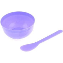 Ruigod Woman Purple Plastic DIY Skin Care Cosmetic Bowl Sticks komplekts