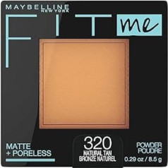 Maybelline Fit Me matēts + bezporu pulveris - dabīgs iedegums 320