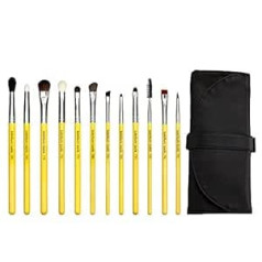 Bdellium Tools Professional Eye Makeup Brush Set Antibakteriāls ar Roll Bag 12 Pieces