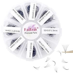 Fadlash Krievu saliekamā skropstu pieaudzēšana 5D 0,07 C Curl 9-16 mm Jaukta skropstu pieaudzēšana Promade Russian Fan Eyelashes Saliekamā skropstu pieaudzēšana skaistumam