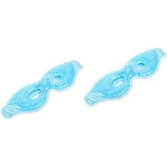 Gleavi Pack of 2 Ice Mask Eye Sleep Mask Girls Sleep Mask Travel Ice Bag Metatarsal Pad Sieviešu SPA gēla acu maskas Acu sejas maska Ice Eye Cover Gēla sejas maska