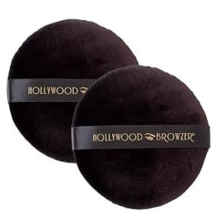 ‎Hollywood Browzer 2 x Hollywood Browzer Deluxe Microfiber Beauty Powder Puff grima uzklāšanai