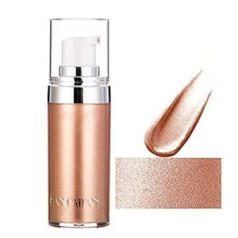 Ochilima 4 Colors Face Body Shimmer ķermeņa krēms Šķidrais ķermeņa izgaismotājs, ilgstoši spīdošs Brighten Glitter mirdzošs ķermeņa krēms visiem ādas tipiem Bronzer (#02 Rose Gold)