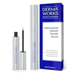 Dermaworks KĀ REDZĒTS VOGUE UK: Spectaculash skropstu serums - skropstu augšanas un biezuma serums - peptīdu serums - skropstu uzlabojošs serums - DERMAWORKS serums ātrai skropstu augšanai (3 ml)