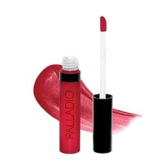 Palladio Lip Gloss, Non-Adhesive Lip Gloss, Contains Vitamin E and Aloe, Provides Intense Colour and Moisture, Minimises Lip Wrinkles, Beautifies Lips with Beautiful Shiny Finish, Ruby Red