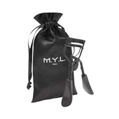 ‎M.y.l. MYL Eyelash Curler - Lash Curler x 2.0 Eyelashes | Pārnēsājamas skropstu knaibles, kas izgatavotas no melna tērauda