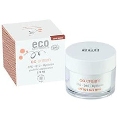 Eco Cosmetics eko kosmētika CC Cream SPF 50 - tonēts tumši