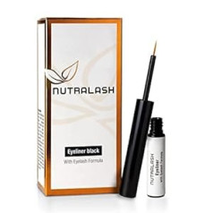 Nutracosmetic Nutralash Eyeliner Eyelash Formula Black — šķidrs acu zīmulis ar integrētu skropstu pastiprinātāju I ātri žūstošs šķidrs acu zīmulis ideālajam acu zīmulis, kuru ražoju Vācijā I 1,5 ml