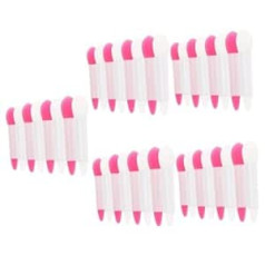 Housoutil 80 Pcs Lūpu maskas otiņa Clean Makeup Lip Mask Brush Tool Lūpu skrubis Lūpu tīrīšanas līdzeklis Silikona Aksesuāri meitenēm Scraping Tool Lūpu krāsas otiņa Eva Cosmetics