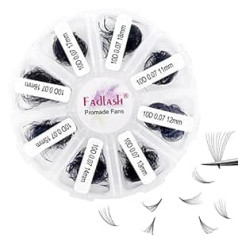 Fadlash Fan Volume Skropstas, 10D 0,07 C Curl, 11-18 mm Mixed, 1000 Pieces, Promade Russian Volume Skropstas, Saliekamās Skropstu pieaudzēšanas Skaistumam