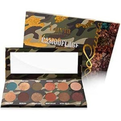 Luvia Cosmetics Luvia Eyeshadow Palette Glitter, Shimmer & Matt - Karmaflage Make-Up - Ietver 12 dabīgas krāsas - Ierobežota dāvanu kastīte - Vegānu acu ēnu palete