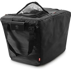 achilles, Insulated Cooler Bag for Hanging, Foldable Shopping Trolley Bag, Thermal Bag, Cool Box, Large Thermal Box, Shopping Bag for All Standard Shopping Trolleys, 54 x 35 x 39 cm (Black)