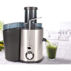 Juicer for Vegetables and Fruits, 500 ml Centrifugal Juicer Made of 304 Stainless Steel, Large 75 mm Filling Opening, 400 W Electric Juicer, Automatic Overheating Protection