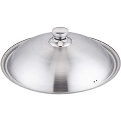 DOITOOL Stainless Steel Pot Lid, Anti-scald, Baking Pot Lid, Anti-Hot, Anti-Spill, Frying Pan Accessories, Kitchen Utensils, 32cm