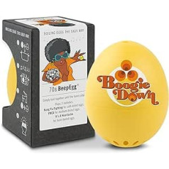 70s PiepEi - Singing Egg Timer for Cooking - Egg Cooker for 3 Hardness Levels - 50th Birthday - Funny Cooking Egg - Music Egg Timer - Brainstream