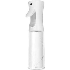 HEIGOO Sprühwasserflasche, feiner Nebel, Sprühflasche für Make-up, wiederverwendbare Kunststoff-Sprühflasche für Reinigungslösungen, Pflanzenspray, Gartenarbeit (300 ml, Weiß)