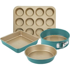 Prestige - Nadiya - 4 Piece Bakeware Set - Non-Stick - PFOA Free Interior - Dishwasher, Oven and Refrigerator/Freezer Safe