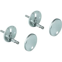 GROHE Set of 2 Mounting Kit for Construction Ceramic Toilet Seat and Lid Chrome 49529000