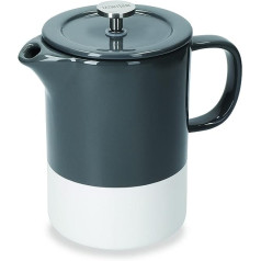 Swell La Cafetiere Cool Grey Ceramic Cafetiere, Barcelona, Cool Grey Ceramic, 850 ml