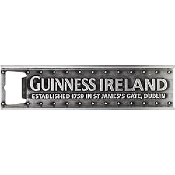 Guinness Balken-Stil Flaschenöffner aus Metall als Magnet ar Text Guinness Ireland