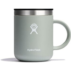 HYDRO FLASK - kafijas krūze 354 ml (12 oz) - Vakuumizolēta nerūsējošā tērauda termiskā krūze - Izolēta krūze ar rokturi un aizbāžņa vāku - Ceļojumu krūze - Trauku mazgājamā mašīna Droša kafijas krūze - Agave