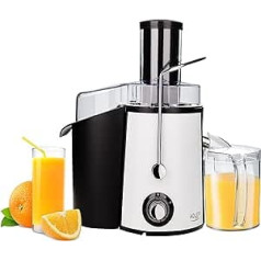 JUNG ADLER AD4128 Juicer Vegetable and Fruit 1000 W Slow Juicer with Stainless Steel Housing Electric Juicer 1 L Juice Jug Vitamin Friendly BPA Free